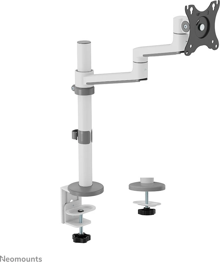 Nosilec za monitor 17–27", nosilnost 8 kg, VESA 100x100, bel — Neomounts DS60-425WH1