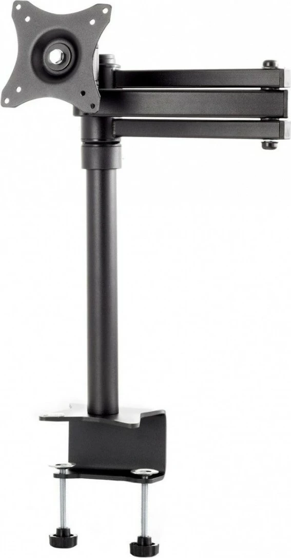 Namizni nosilec za monitor z dvema krakoma, Edbak SV04, za 10–29 inč, VESA 75x75/100x100, črn