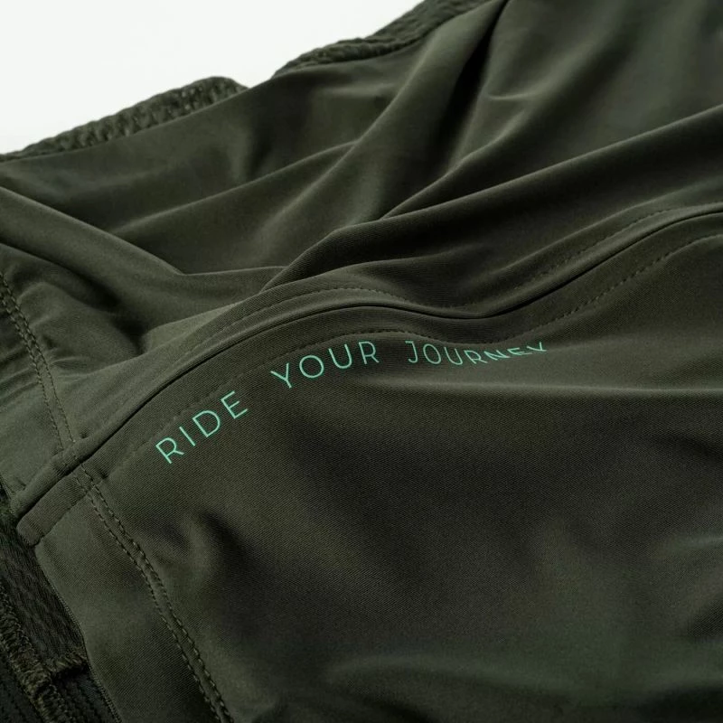 Kolesarska majica Radvik za ženske, rdeče in zelene barve