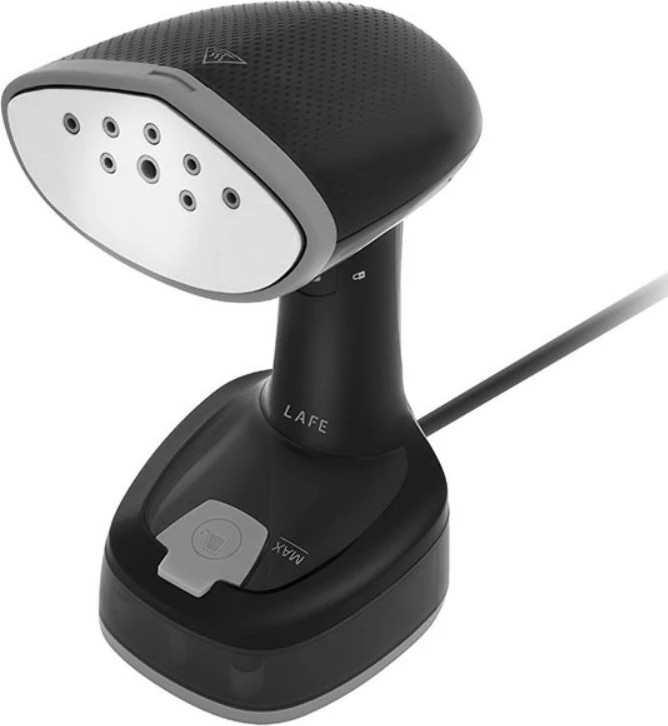 Parni likalnik Lafe EasySteam LAFZEL47580, 1600 W, izhod pare 15–25 g/min, rezervoar 140 ml, zložljiv ročaj, črn
