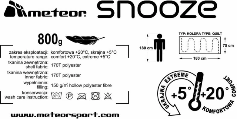 Spalna vreča Meteor, rjava