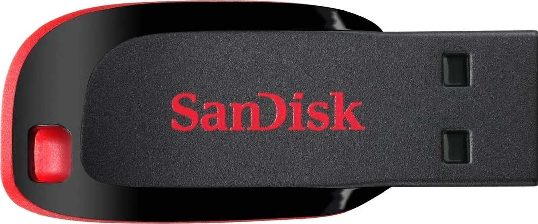 USB ključ 64 GB, črn in rdeč Sandisk Cruzer Blade