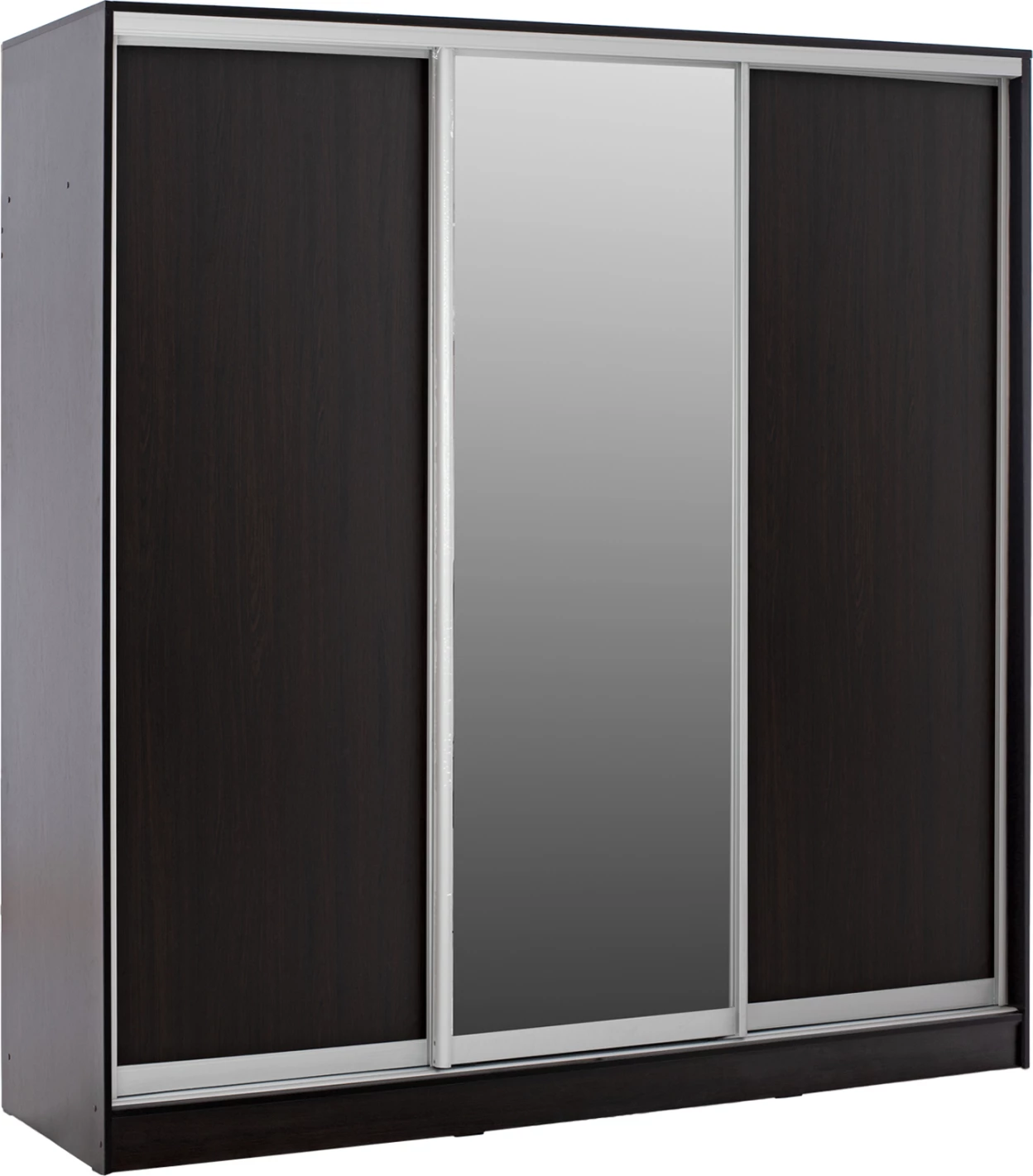 Garderobna omara s tremi drsnimi vrati z ogledalom v barvi wenge FH2435.02 200x60x210 cm