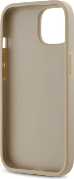 Ovitek Quilted Stack Logo za iPhone 15, DKNY, bež