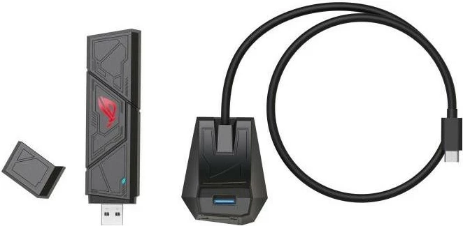 WiFi adapter ROG USB-BE92, WiFi 7, USB 3.1, zunajšji — Asus