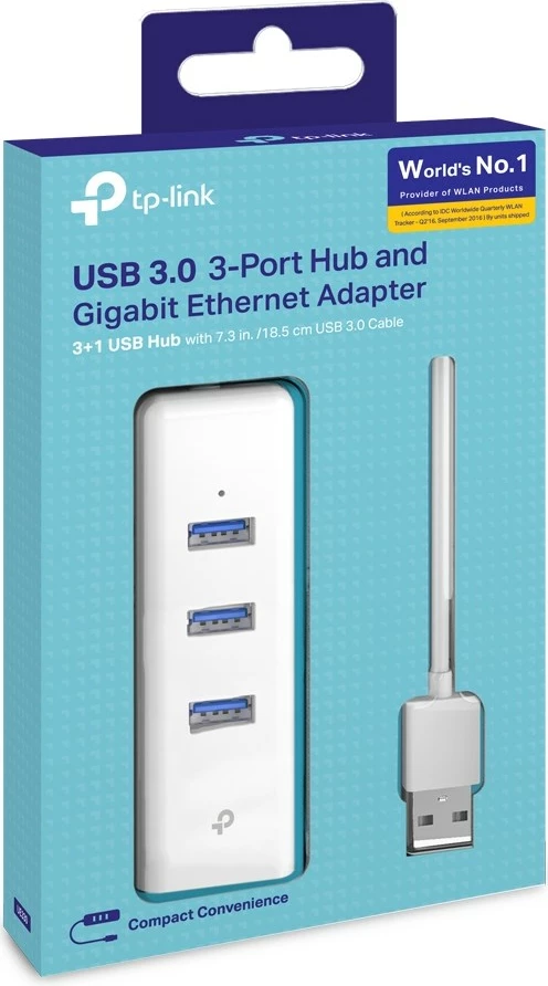 Razširitveni USB z Ethernetom TP-LINK UE330, USB Type-A 3.2, bel