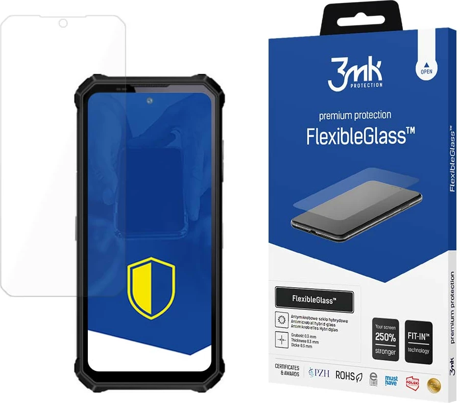 Zaščitni zaslon FlexibleGlass 3mk Protection za Oukitel WP19, prozoren