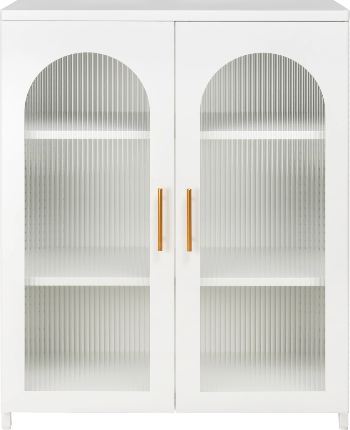 Kovinska vitrina CARIL FH9571.02 bela 80x37-40x102Hcm