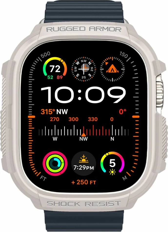 Zaščitna prevleka Rugged Armor za Apple Watch Ultra 1/2 49 mm, bež