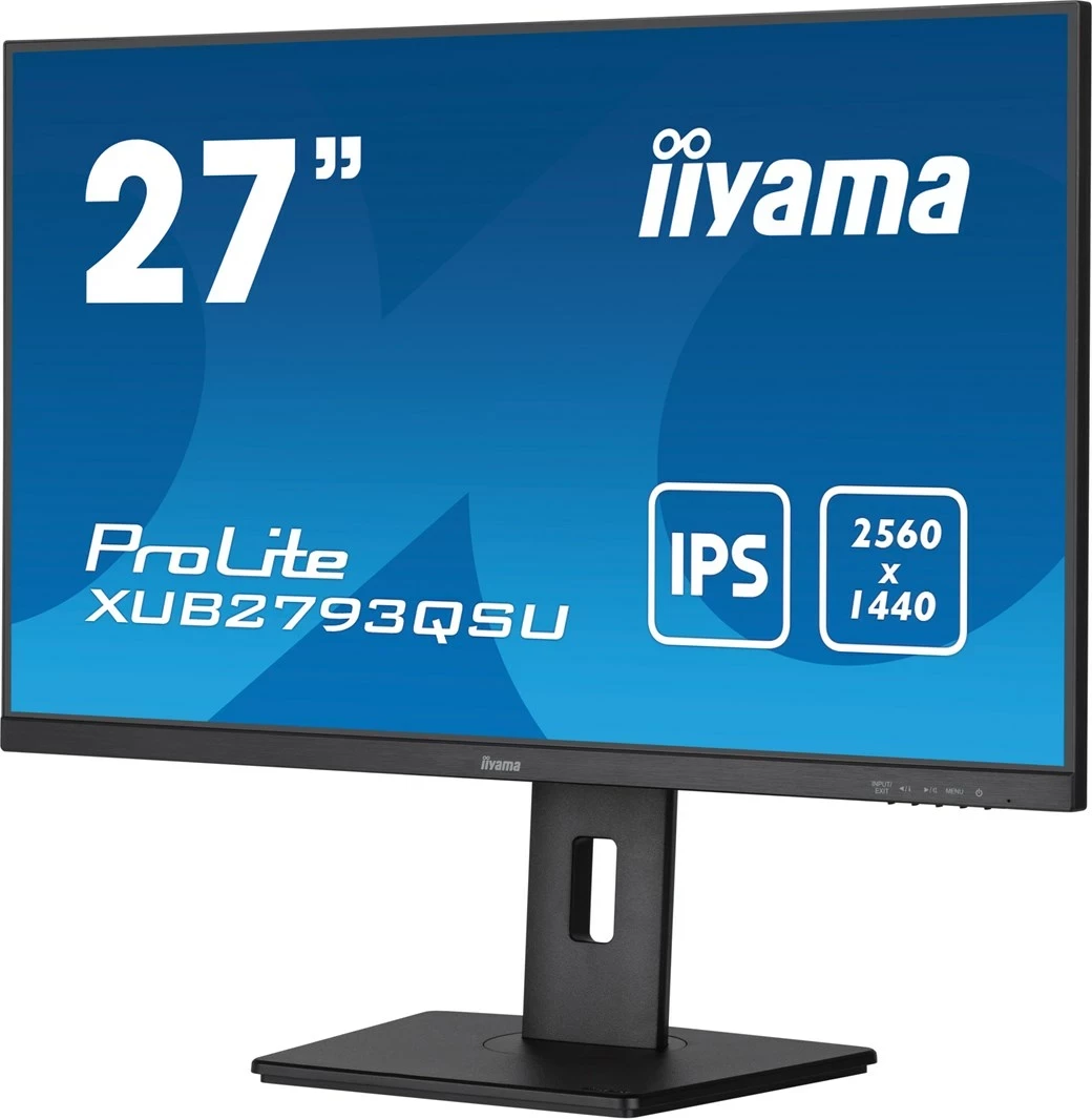 27" 2560 x 1440 LED IPS monitor, črn — IIYAMA XUB2793QSU-B7