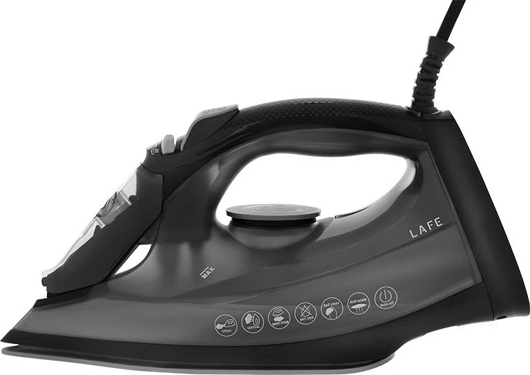 Parni likalnik Lafe GlidePro, 2600 W, keramična likalna plošča, črn