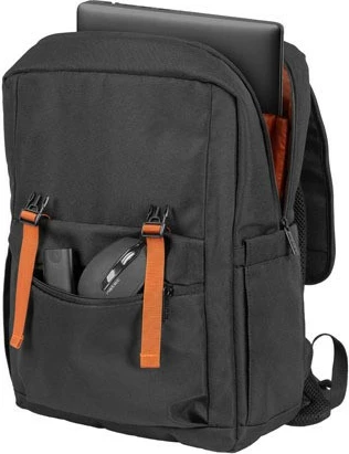Nahrbtnik za prenosnik Natec Niala, 15,6", 18 L, črn z oranžno