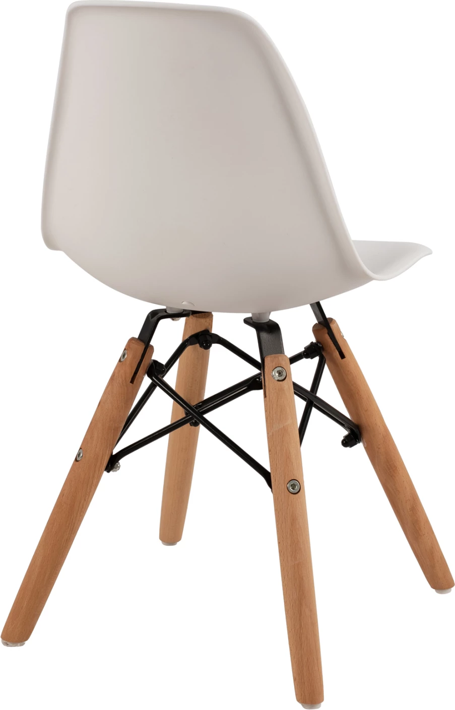 Stol Twist Kid FH8453.01 z lesenimi nogami in sedežem PP bel 30,5x33x59 cm, set 4 kosov