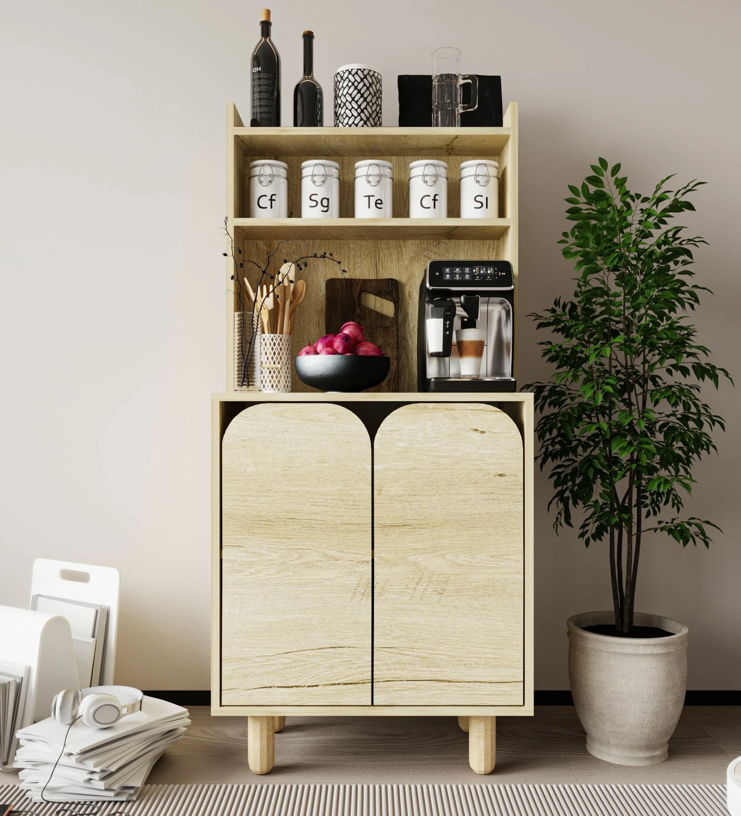 Multifunkcionalna omara Skye Decor Parma 2, barva Sapphire Oak