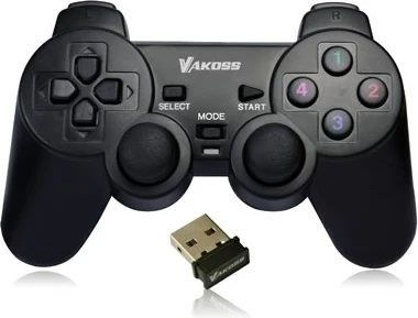Brezžični igralni gamepad VAKOSS GP-3925BK, črn