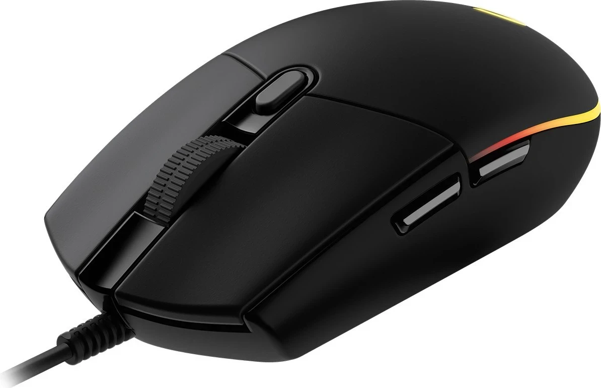 Optični miš RGB Logitech G102 Lightsync, 8000 DPI, črn