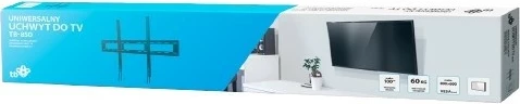 Stenski nosilec za TV TB TB-850, do 100 palcev, 60 kg, VESA 800x600, črn