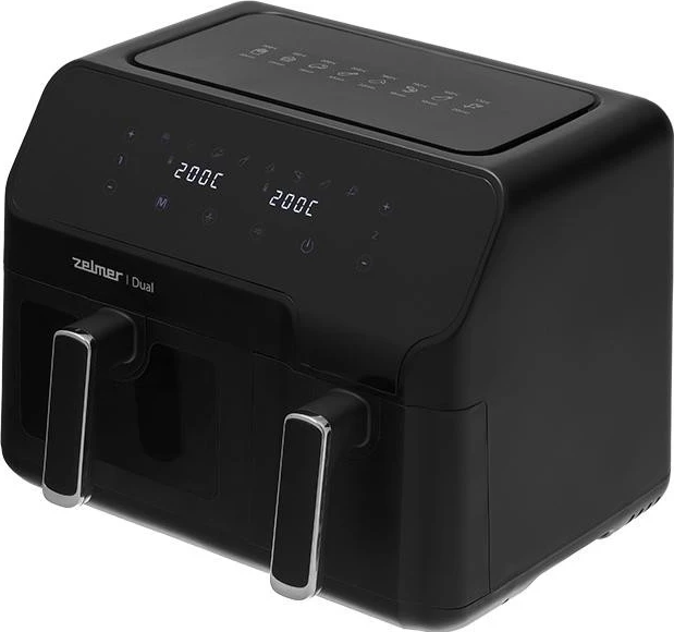 Friteza na vroči zrak Zelmer ZAF9000 Dual, 9.000, črna