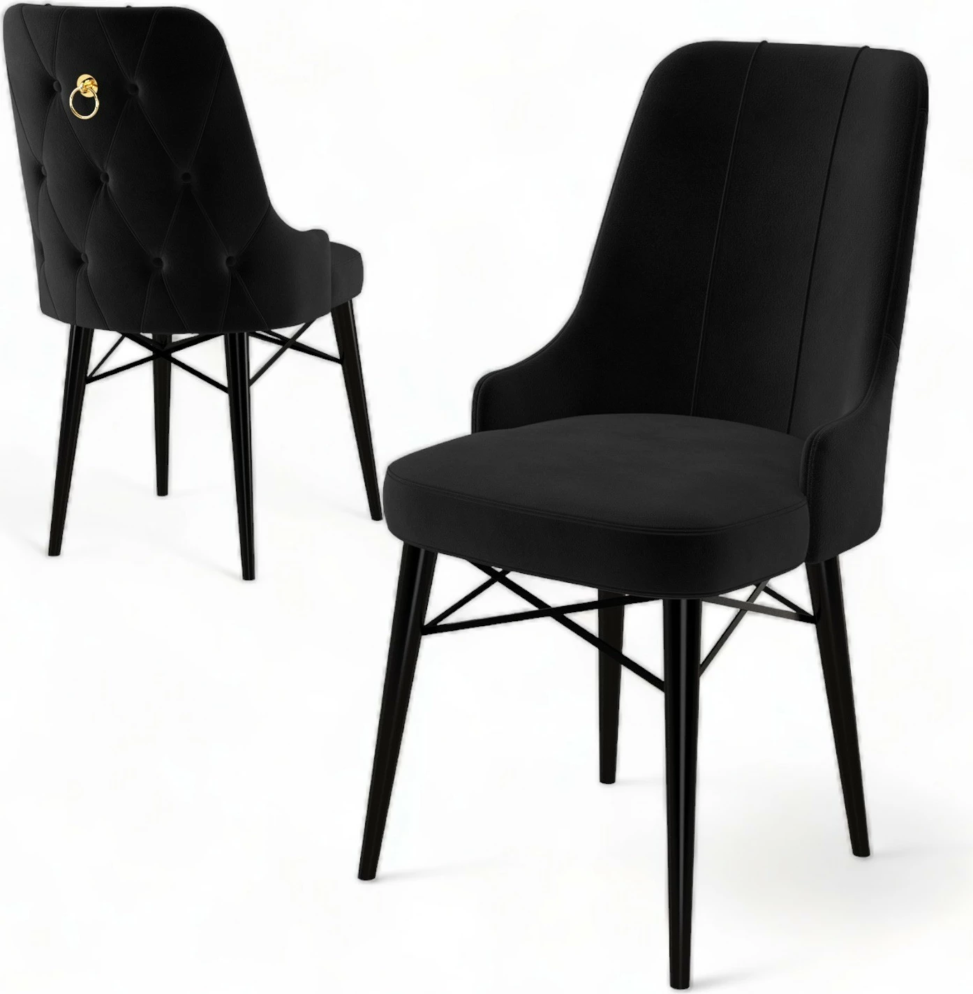 Set stolov (6 kosov) Hanah Home Pare, črna