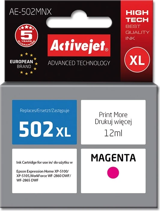 Zamenjalna barva Activejet AE-502MNX za tiskalnik Epson, 12 ml