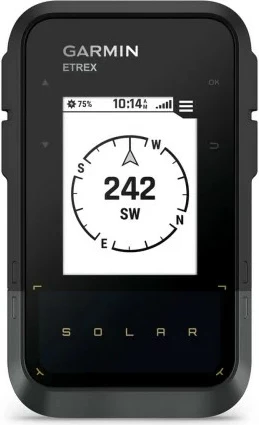 Ročni GPS z sončno polnjenjem Garmin eTrex Solar, 28 MB, črn, siv