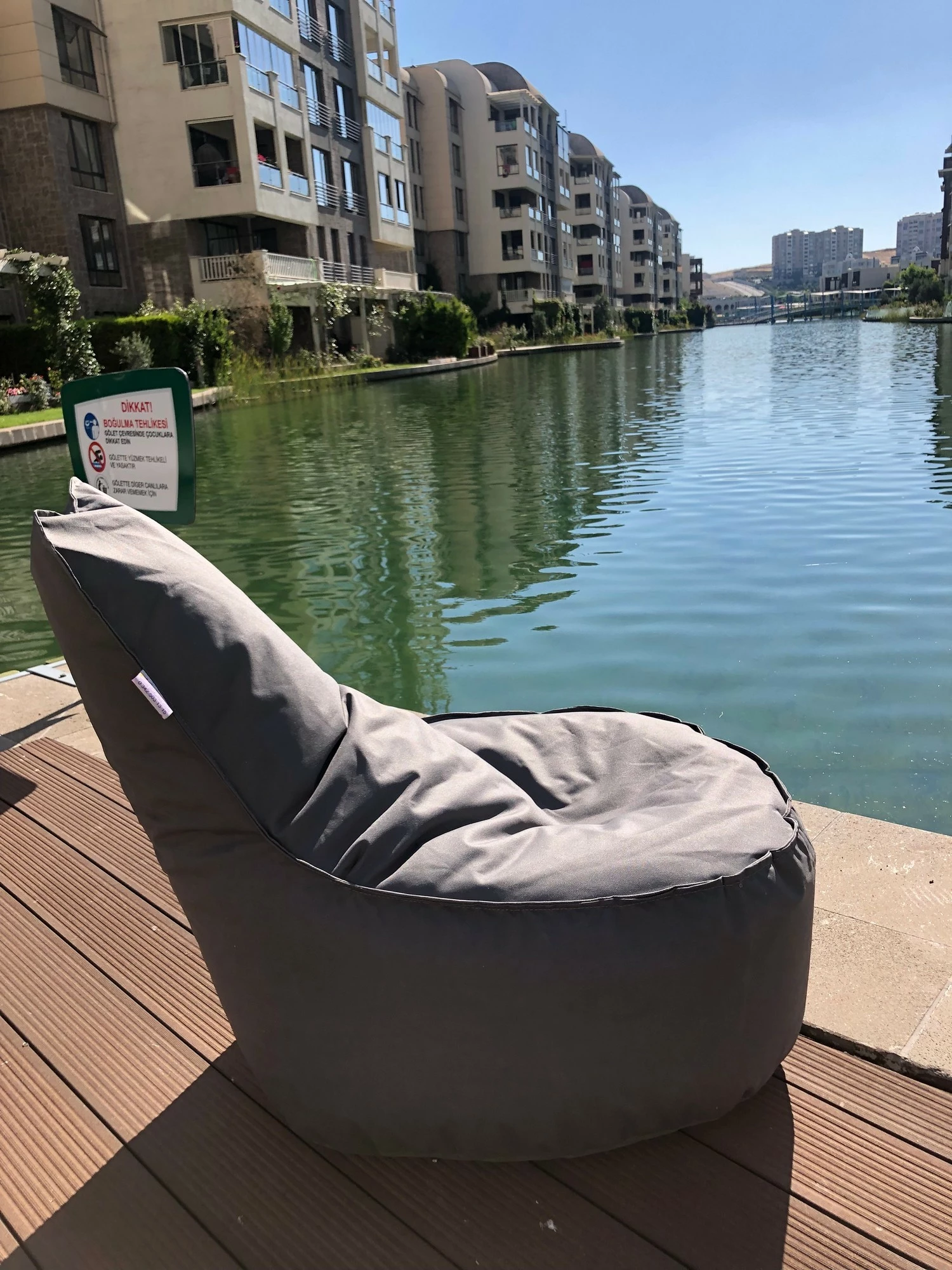 Sedežna vreča siva, Atelier del Sofa, Aktif