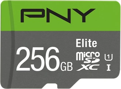 MicroSDXC kartica 256 GB, Class 10, UHS‑I, V10, zeleno/siva PNY Elite
