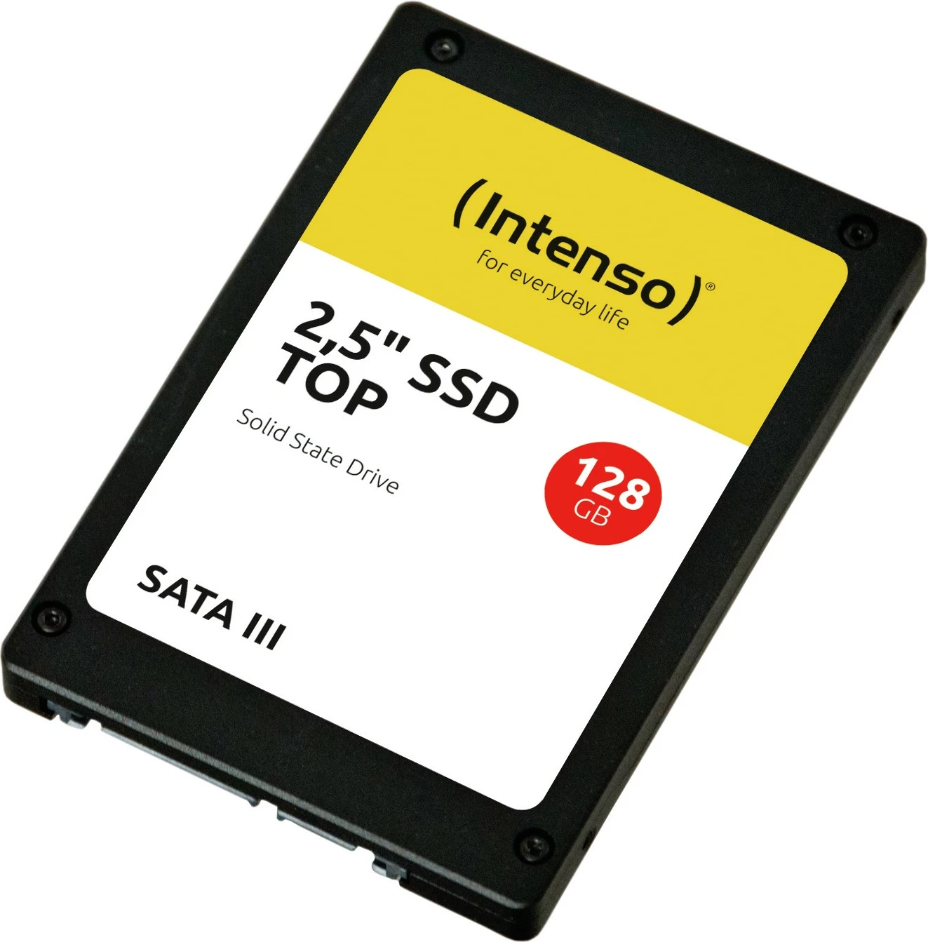 SSD 128 GB, 2,5", 550 MB/s, 6 Gbit/s, črn Intenso Top