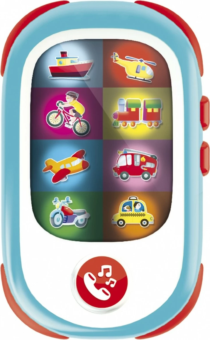 Edukativna igrača pametni telefon Carotina Baby Lisciani, za otroke 12+ mesecev, modro/bela