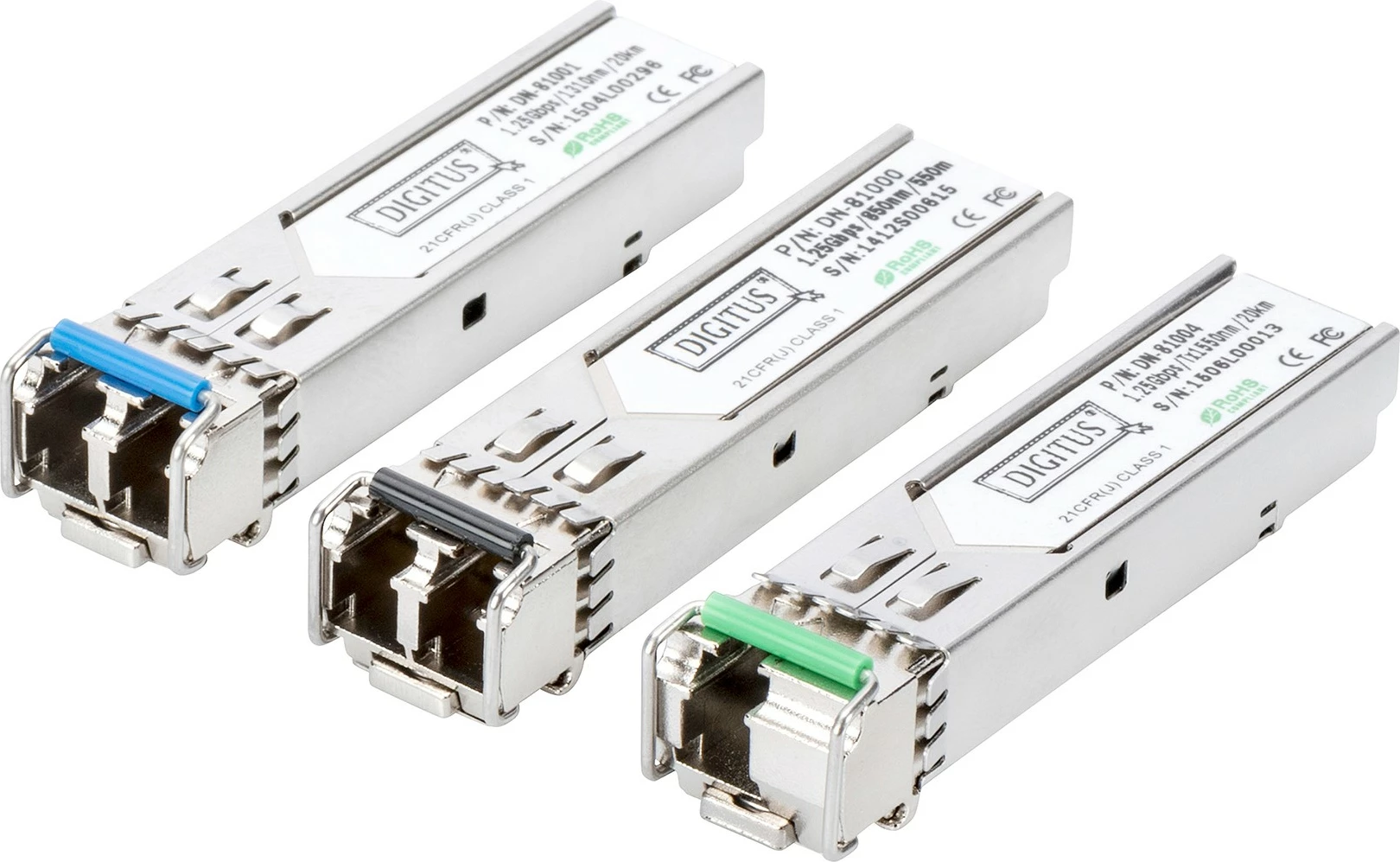 Mini SFP modul Digitus GBIC 1,25 Gbps, 20 km, LC optični kabel