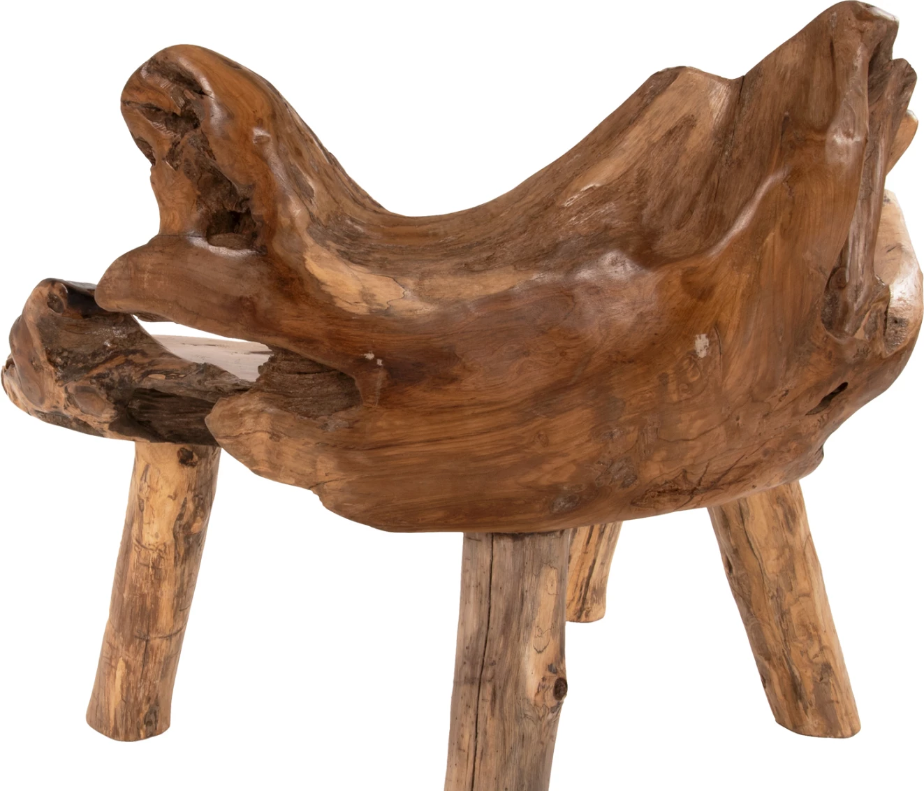 Stol iz tikovega lesa FH9348, naravna barva, 120x88x80 cm