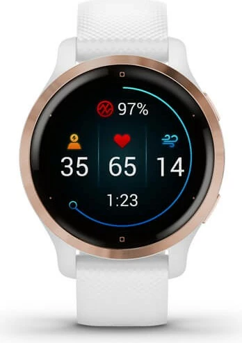 Pametna ura Garmin Venu 2S, AMOLED, GPS, Wi‑Fi, bela