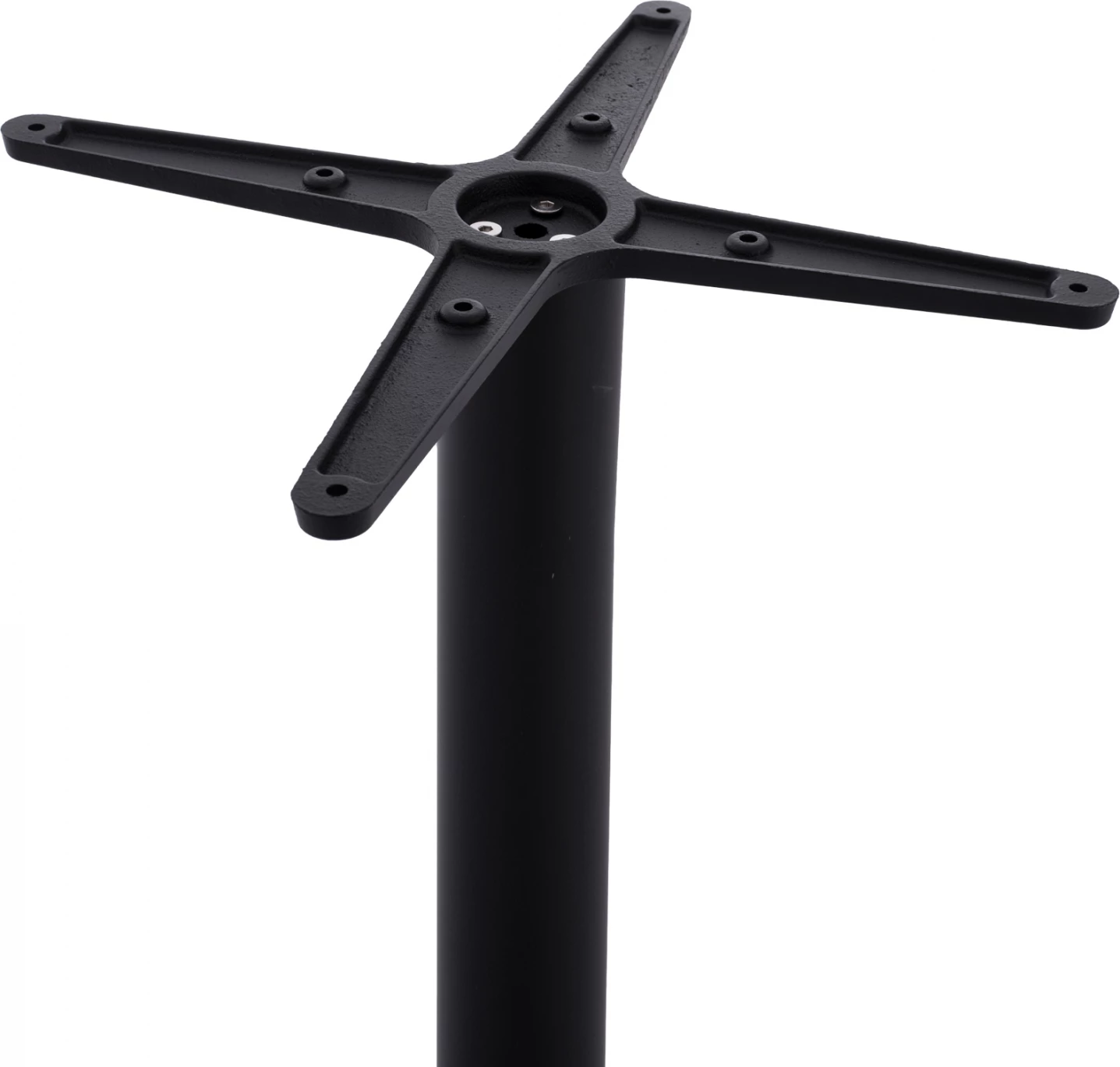 Kovinsko stojalo za bar srednje višine črno mat FH474 križ 46x46 cm 45x45x94 cm