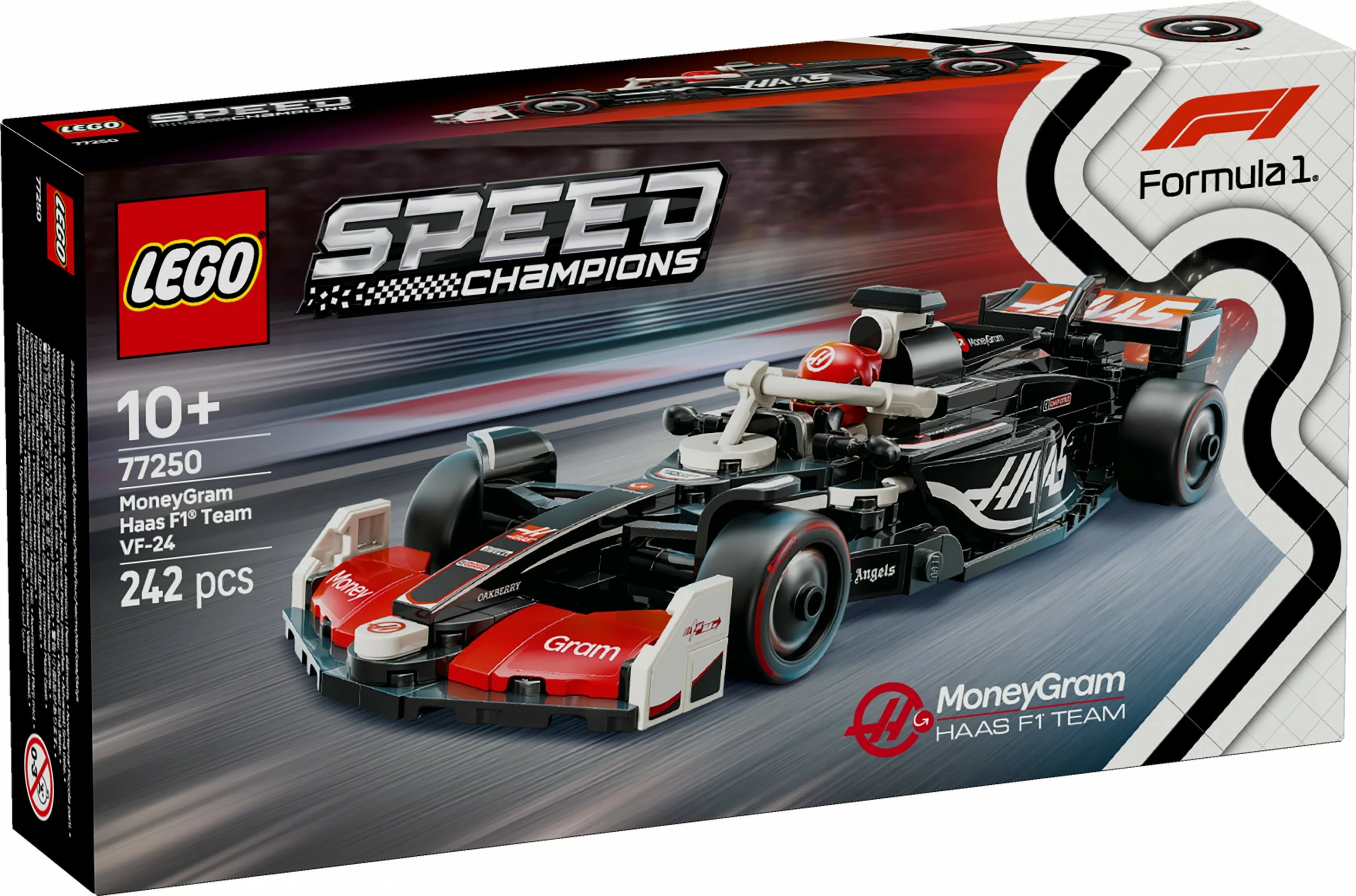 Model dirkalnika MoneyGram Haas F1 Team VF-24, 242 kosov, večbarven