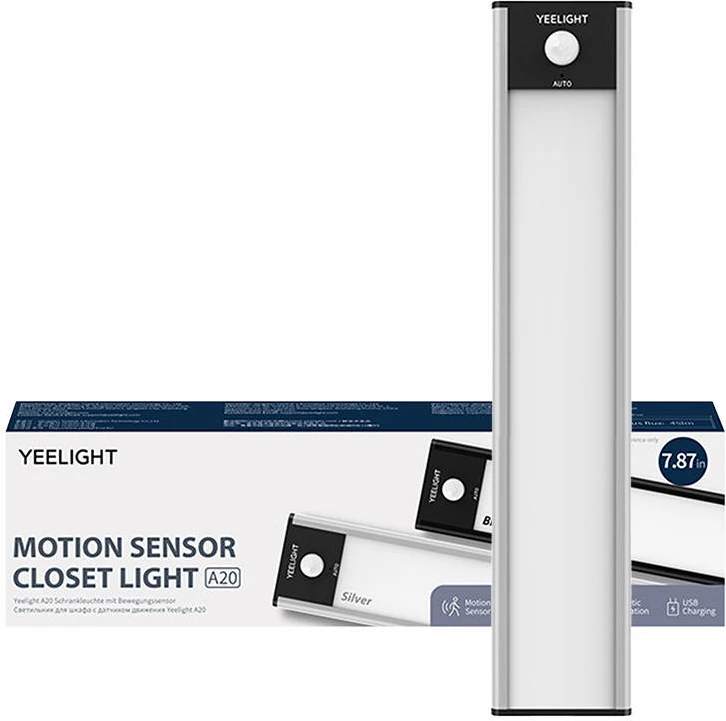 Luč za omaro Yeelight YLCG002, 20 cm, 2700K, srebrna