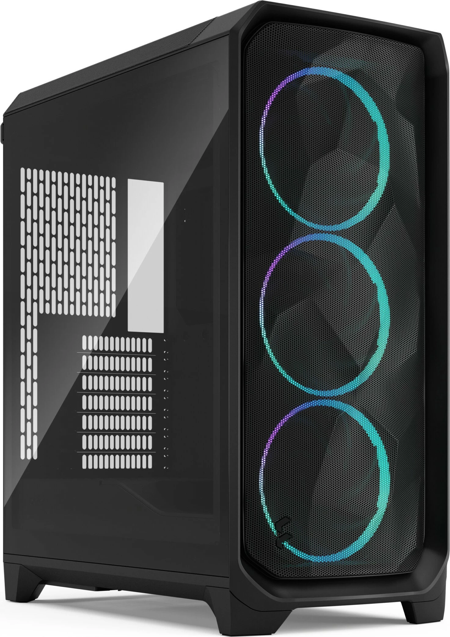 Računalniško ohišje Fractal Design Meshify 3, RGB, kaljeno steklo, črno