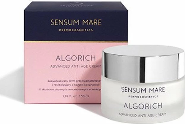 Revitalizirajoča in proti gubam krema Algorich Advanced Anti Age, Sensum Mare, 50 ml