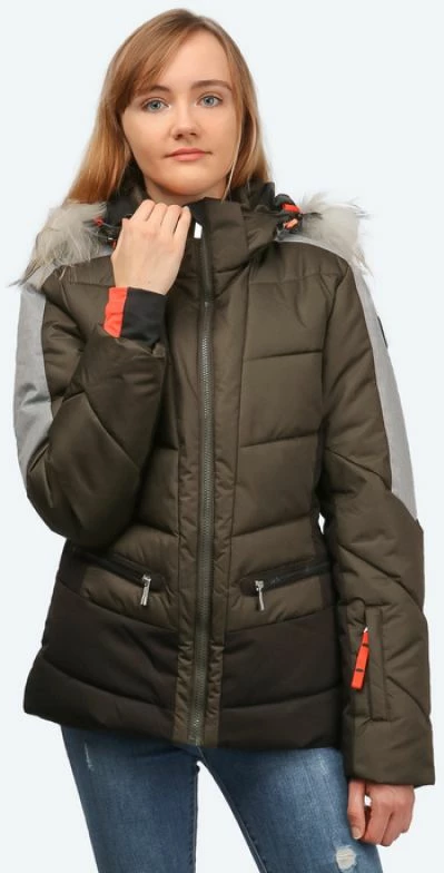 Smučarska jakna za ženske Electra IA, Icepeak, rjava