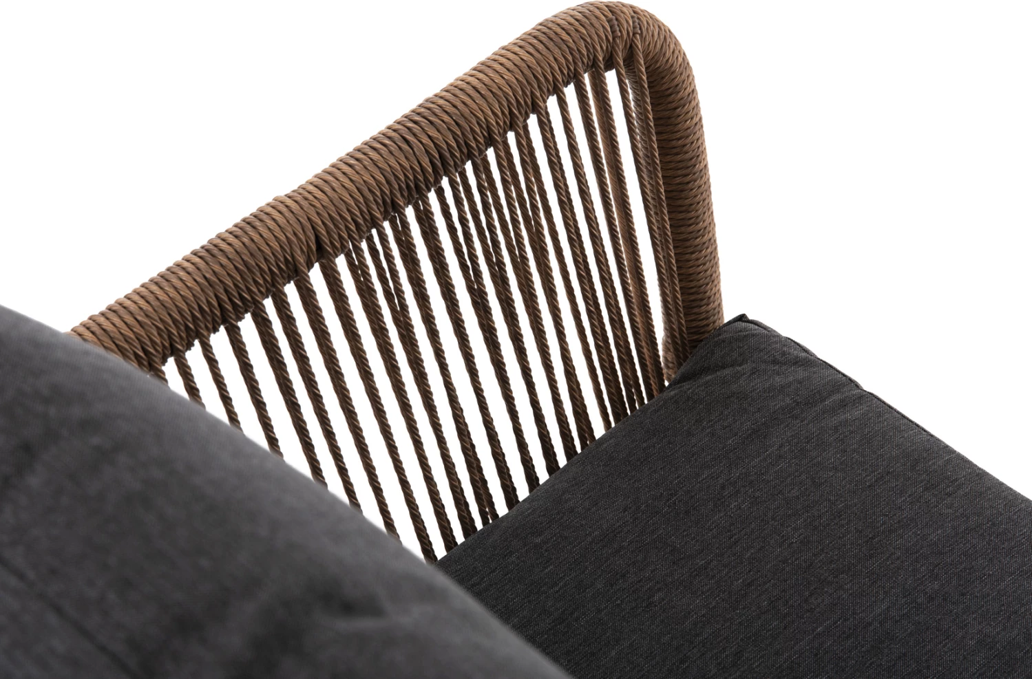 Zunanja dvosedna sedežna garnitura BAFFIN FH6054.03 aluminij antracit-PE ratan bež-antracit blazine