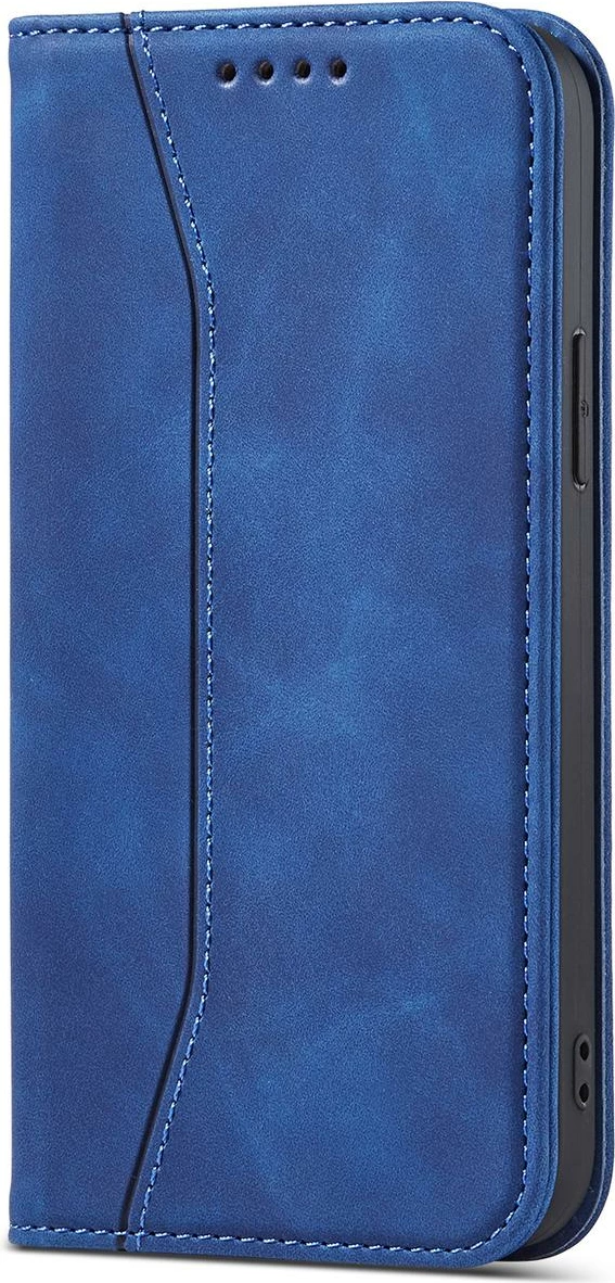 Etui magnetni Fancy Case s trakom za denarnico in stojalom za iPhone 13 Pro Max, modra — Hurtel