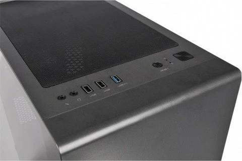 Korpus z varnim steklom Thermaltake S100, Micro Tower, za Micro ATX/Mini ITX, črn