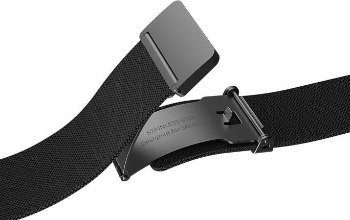 Milanese pašček za Galaxy Watch 44 mm, Samsung, črn