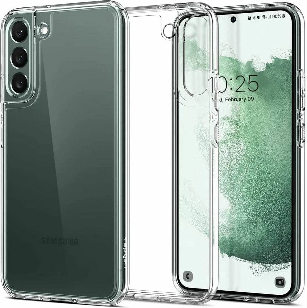 Ovitek za telefon Spigen Ultra Hybrid za Samsung Galaxy S22, prozoren