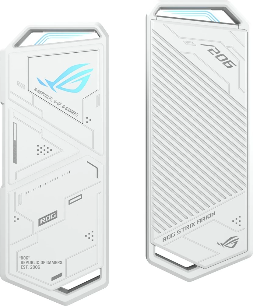 Ohišje za SSD ASUS ROG Strix Arion White Edition, belo