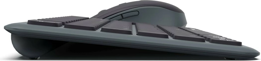 Kompakten brezžični komplet tipkovnice in miške Hama WKM-500, USB/Bluetooth, črno/siv
