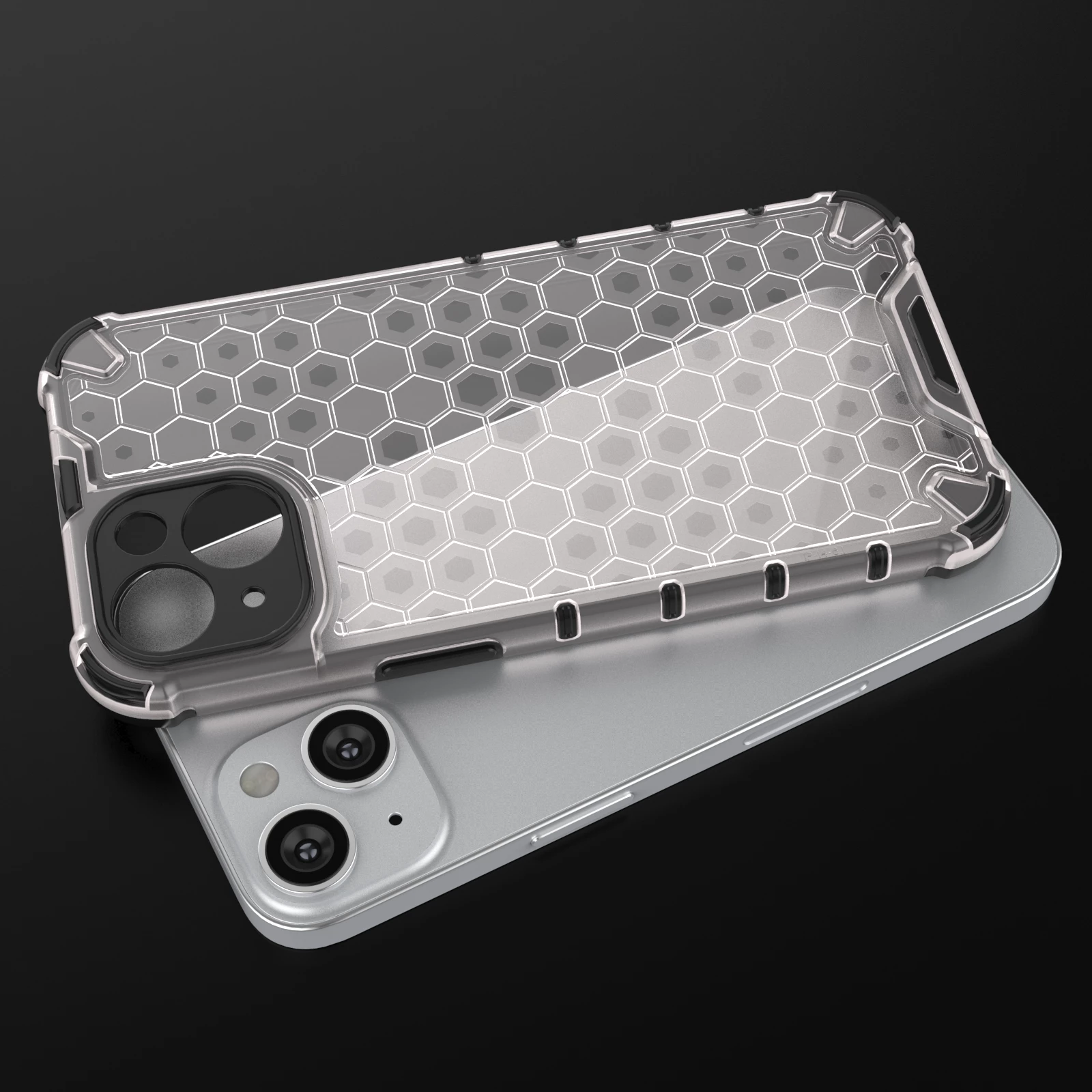 Zaščitni ovitek Honeycomb Hurtel za iPhone 14 Plus, moder