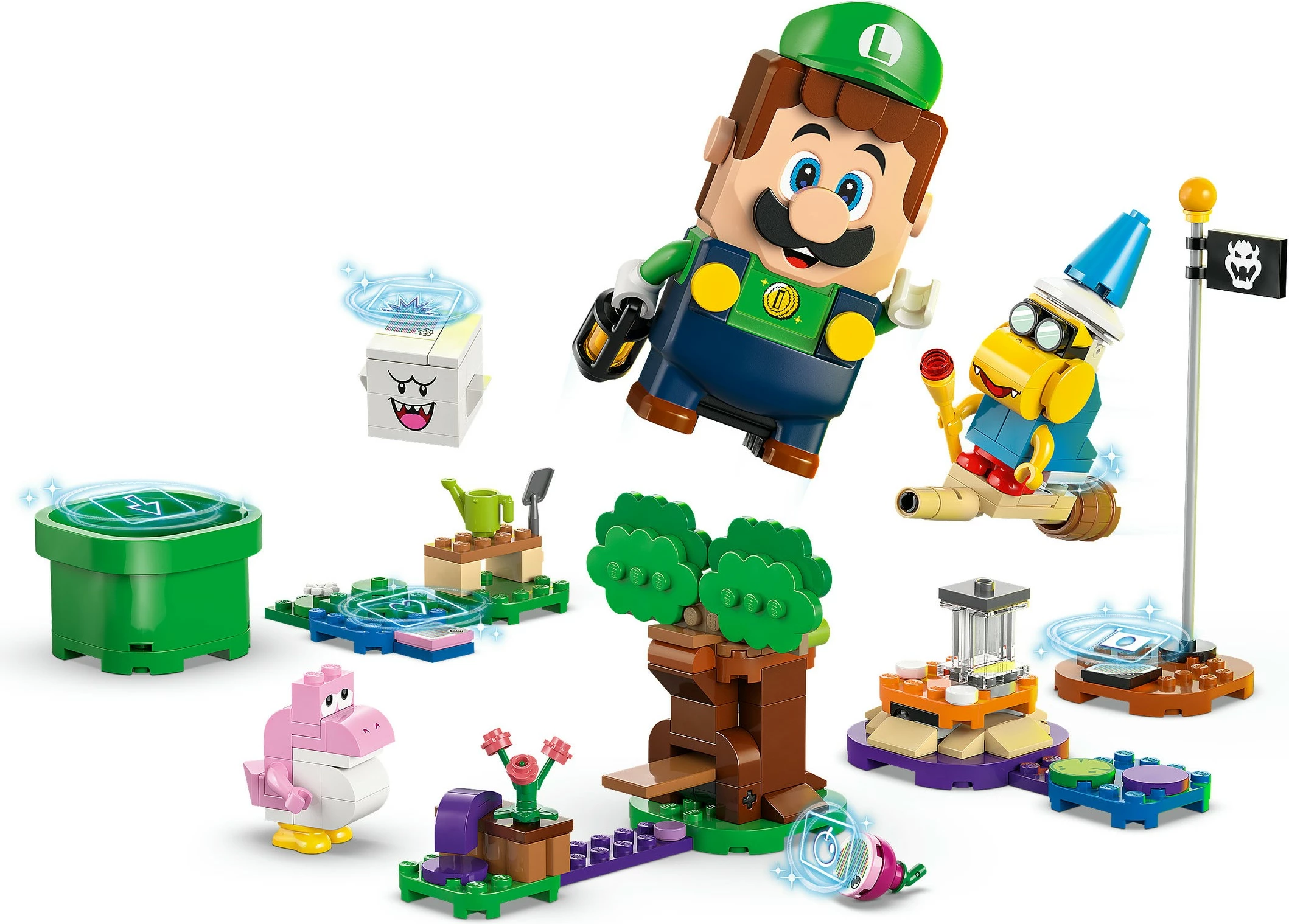 Set za gradnjo z interaktivnim Luigiem, LEGO Super Mario 71440, 210 delov, večbarven