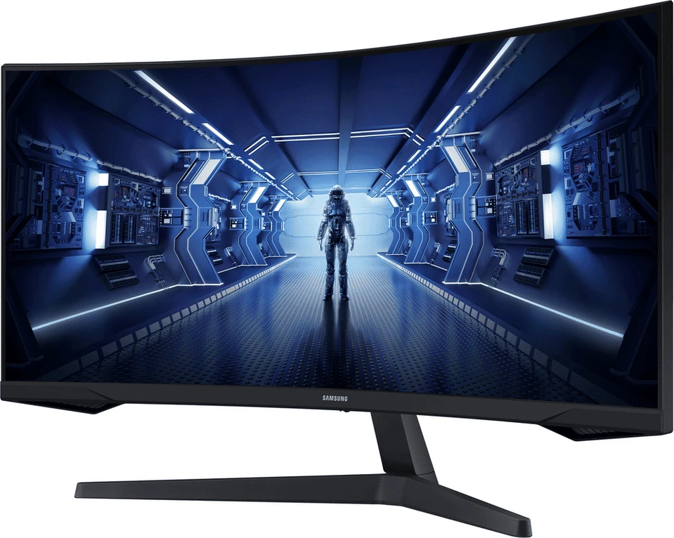 Ukrivljen monitor 34", 3440 x 1440, 165 Hz, 1 ms, VA, 21:9, črn — Samsung C34G55TWWP (LC34G55TWWPXEN)
