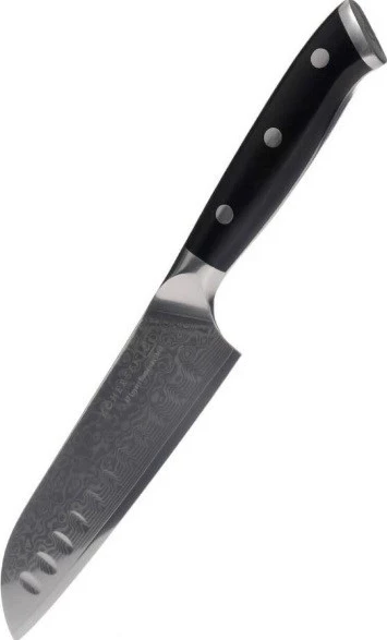 Santoku nož Elegance Ebony Wood Kohersen, 12,7 cm, Damascus jeklo