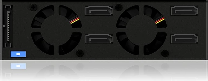 Kletka za diske ICY BOX IB-2240SSK, 4x2,5" SATA/SAS, hot-swap, aluminij, črn